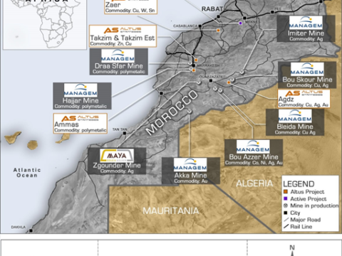 Minerais – Altus décroche des licences d’exploration pour 3 nouveaux projets de cuivre et d’argent au Maroc