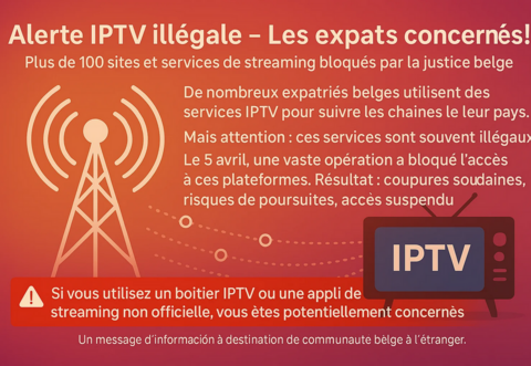 🇧🇪-Opération de chasse au streaming illégal et à l’IPTV